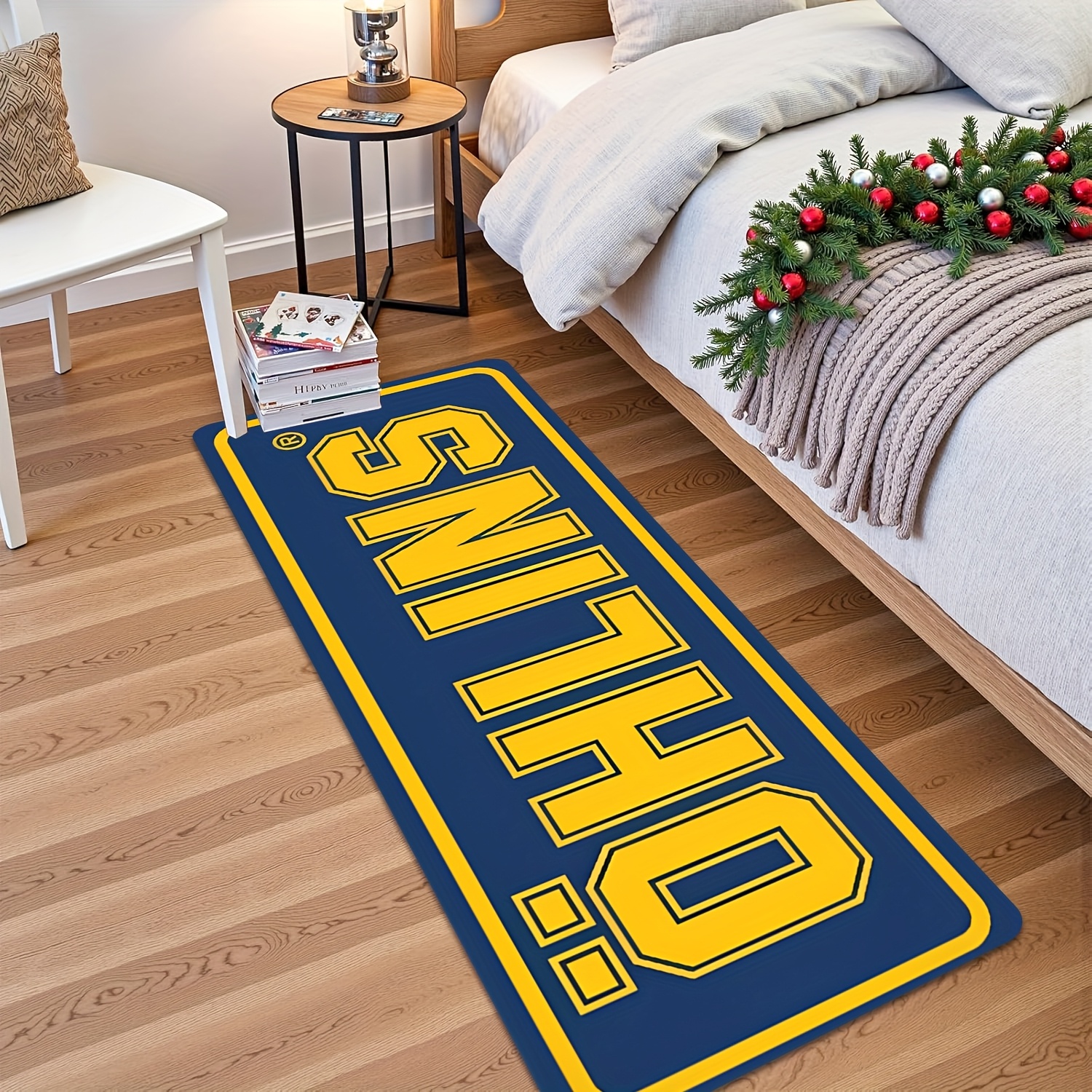 Home Bathroom Floor Mats - VIKAMA Blue Racing Theme Product, “OHLINS”