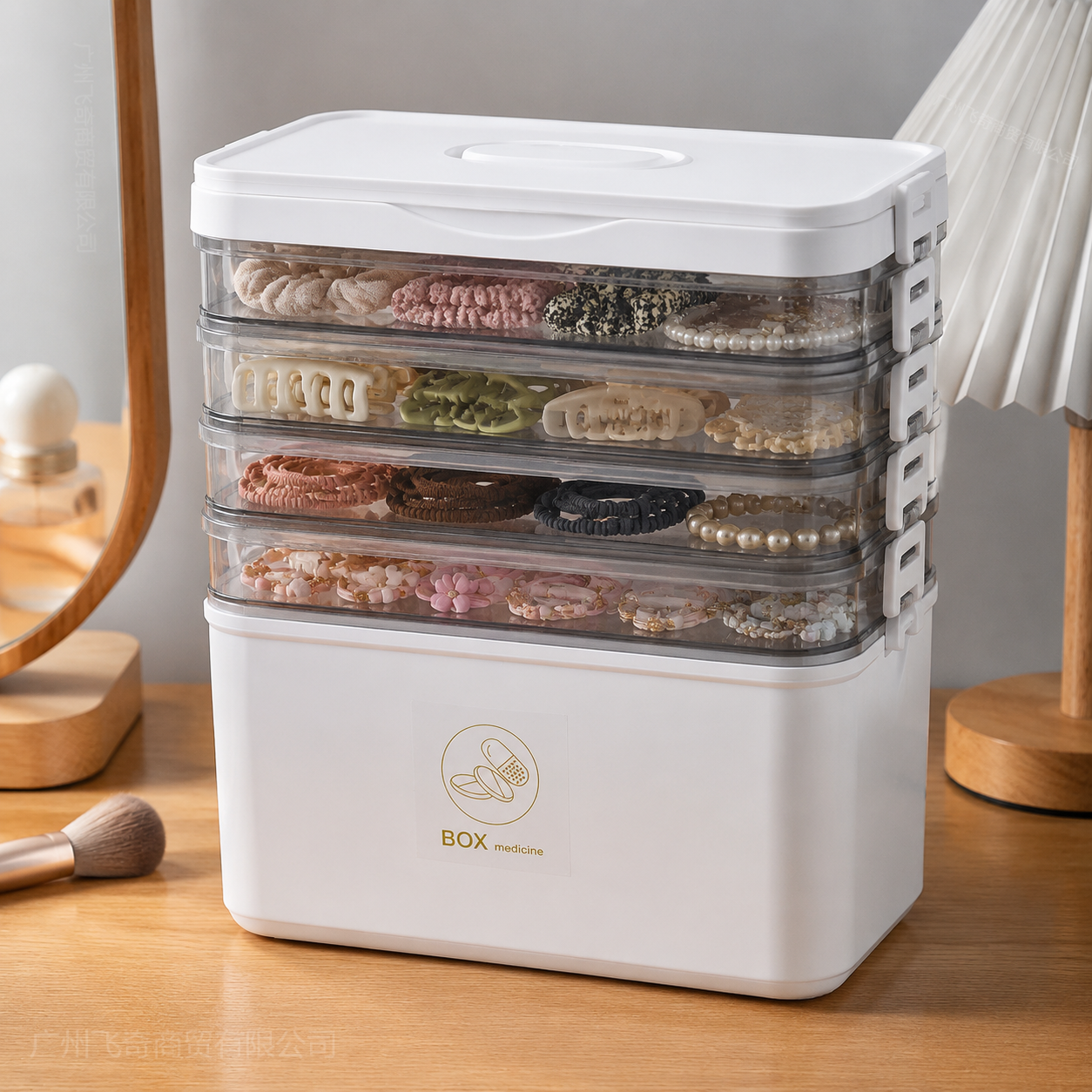 Home Kitchen Bathroom Marketing - YX Large-Capacity Multi-Tier Stackable Storage Box