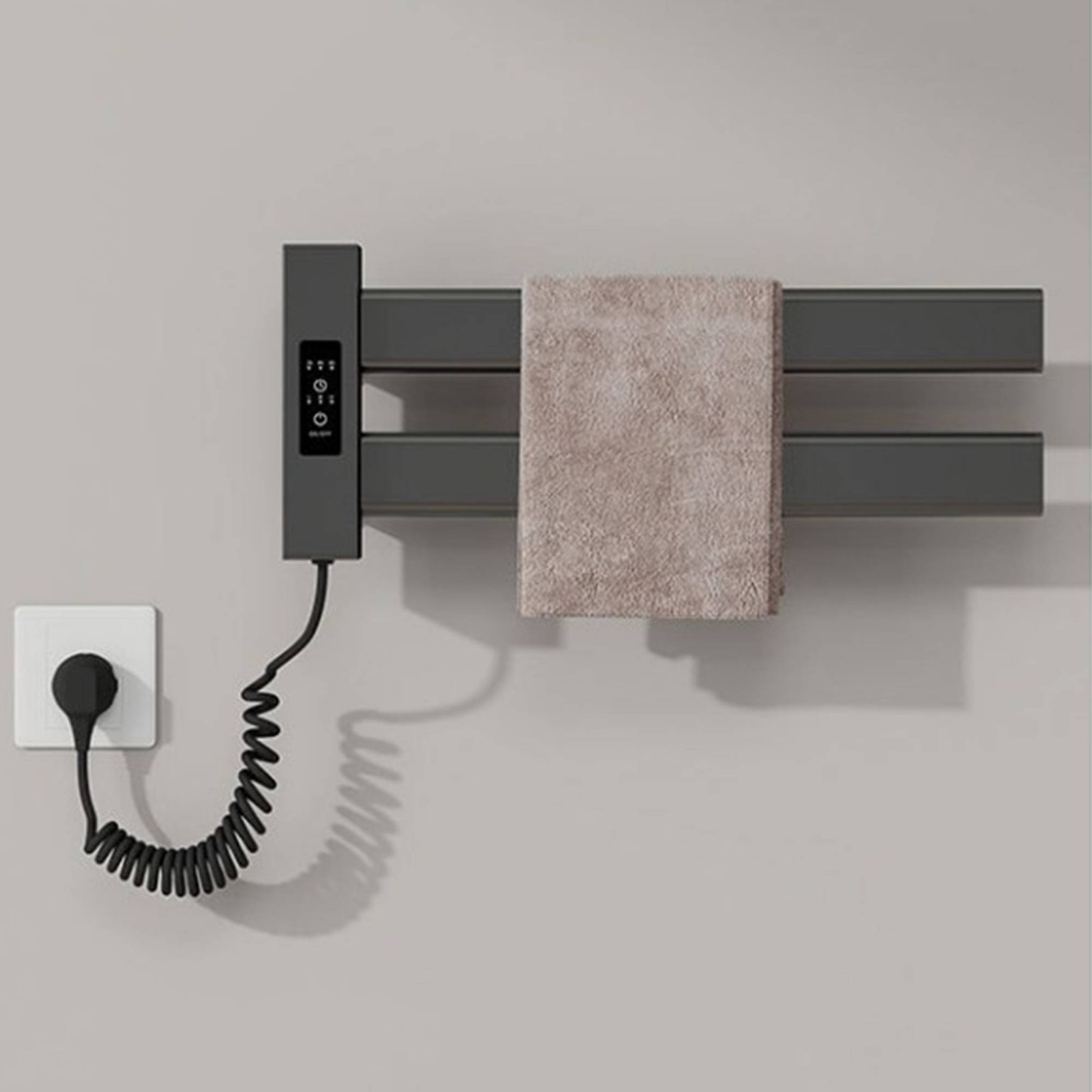Home In Bathroom - Smart Towel Heating Rack Quick Drying
