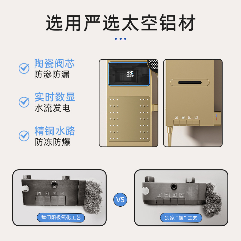 Space-Gray Smart Digital Displ - Home In Bathroom บทวิจารณ์และราคา