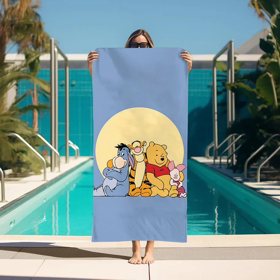Large Bath Towel W-Winnie the  - Home Bathroom With Sauna บทวิจารณ์และราคา