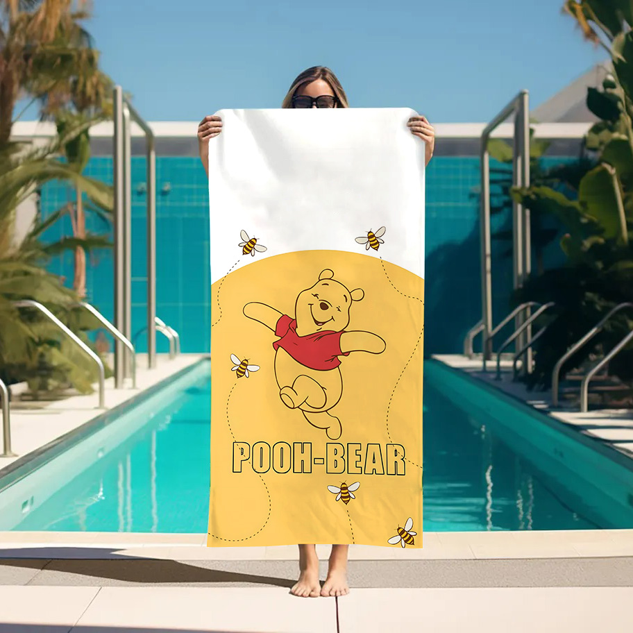 Large Bath Towel W-Winnie the  - Home Bathroom With Sauna บทวิจารณ์และราคา