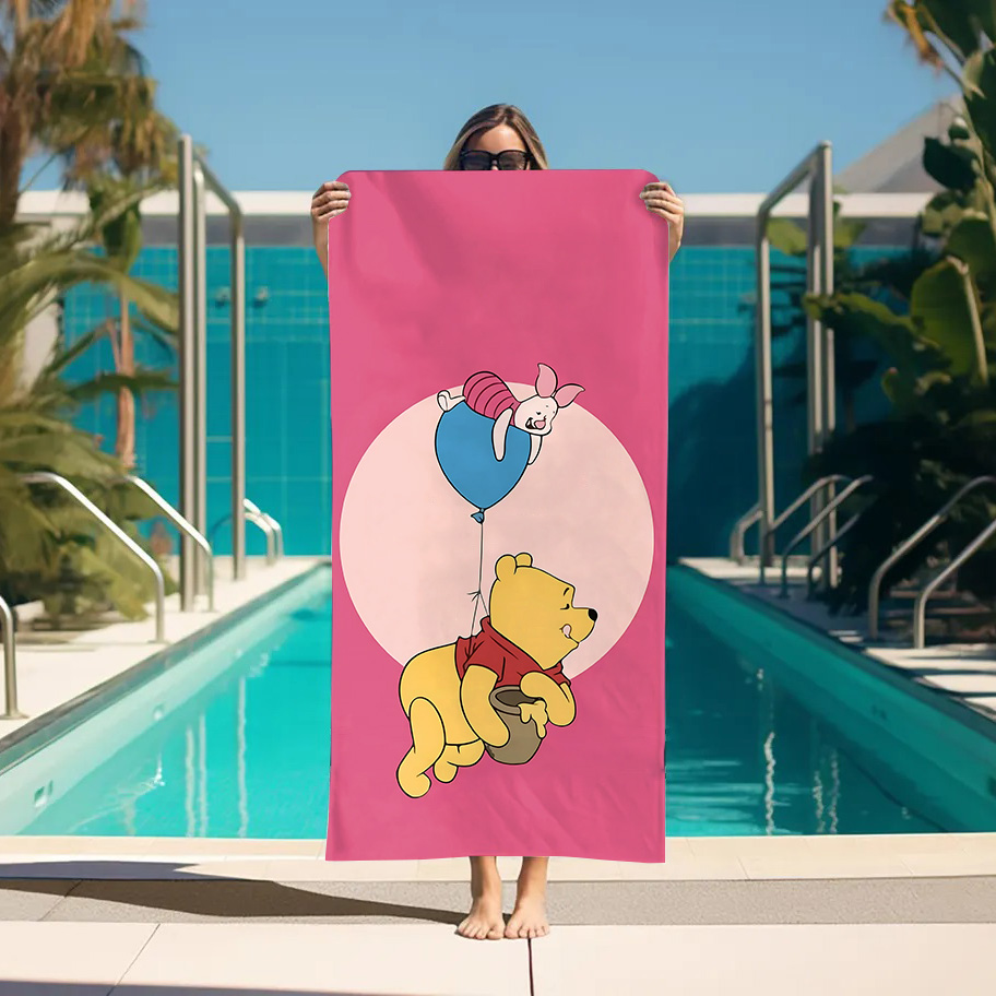 Large Bath Towel W-Winnie the  - Home Bathroom With Sauna บทวิจารณ์และราคา