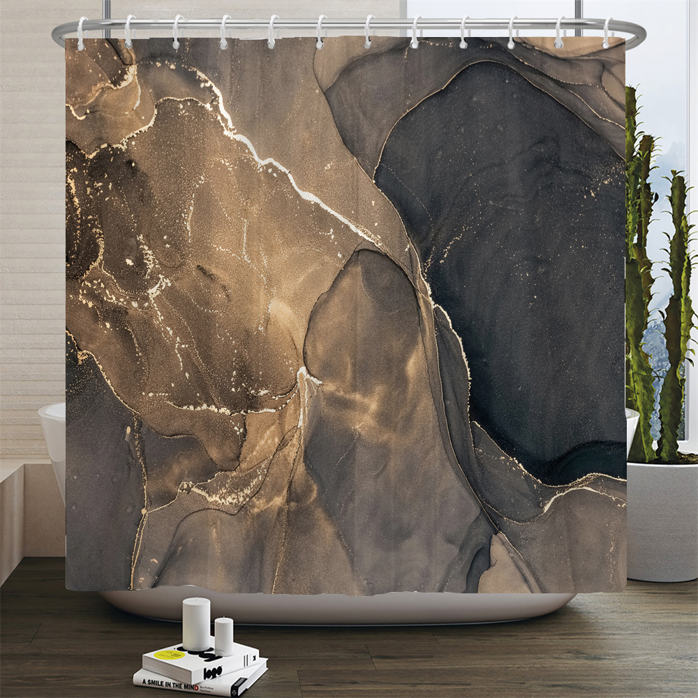 unframed Gradient Marble Ink T - Shower Curtain Liner บทวิจารณ์และราคา