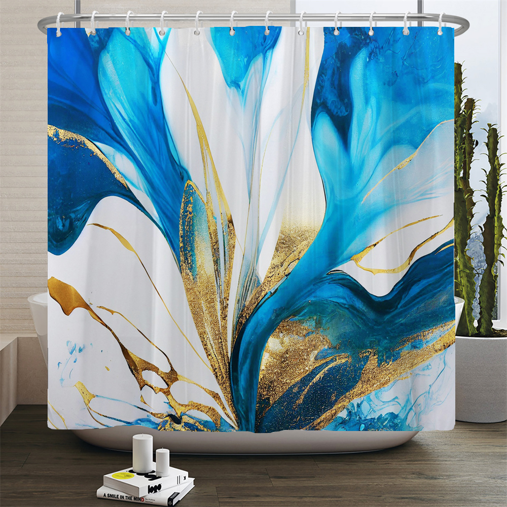 unframed Gradient Marble Ink T - Shower Curtain Liner บทวิจารณ์และราคา