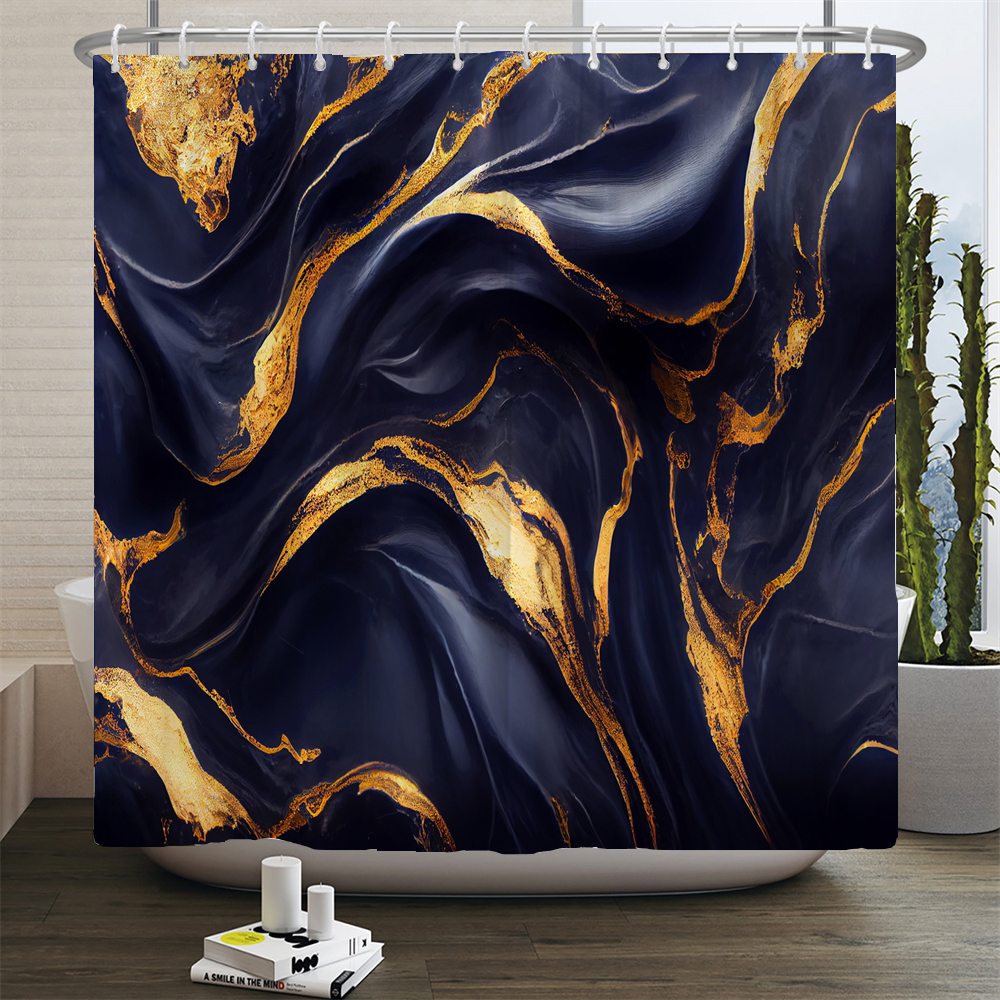 unframed Gradient Marble Ink T - Shower Curtain Liner บทวิจารณ์และราคา