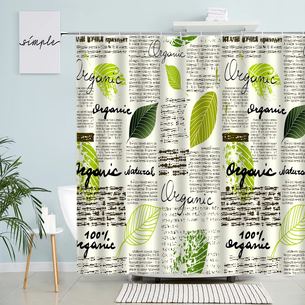 Tropical Green Plant Palm Leaf - Shower Curtain Liner บทวิจารณ์และราคา