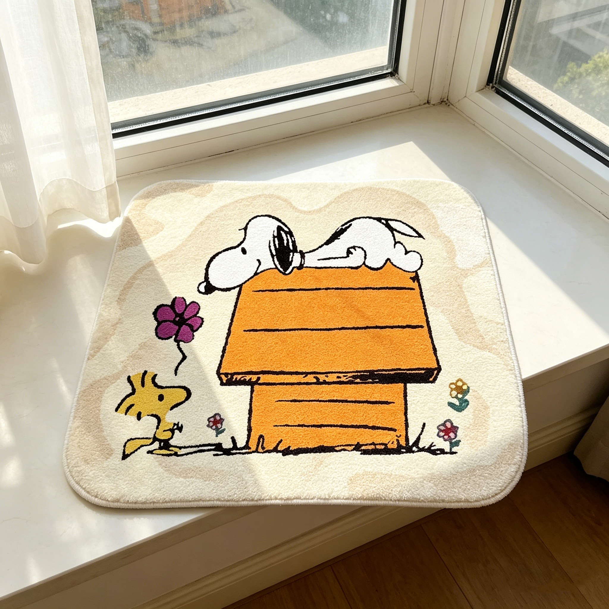 Cute Cartoon Snoopy House Shap - Home Bathroom Floor Mats บทวิจารณ์และราคา