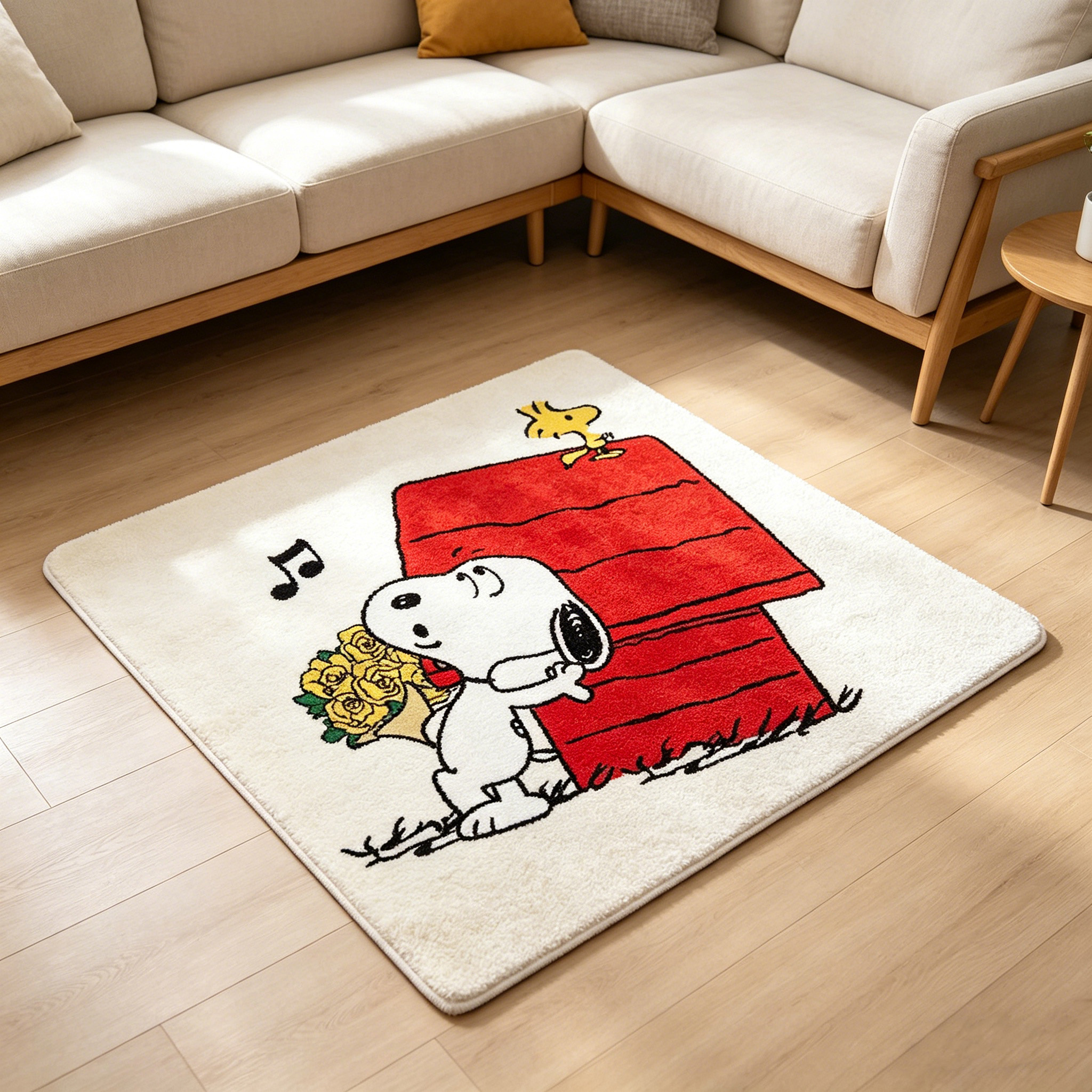 Cute Cartoon Snoopy House Shap - Home Bathroom Floor Mats บทวิจารณ์และราคา