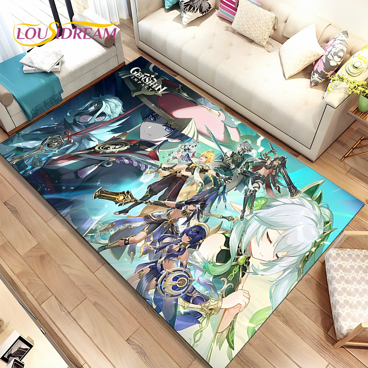 Genshin Impact Cartoon Game Ar - Home Bathroom Floor Mats บทวิจารณ์และราคา