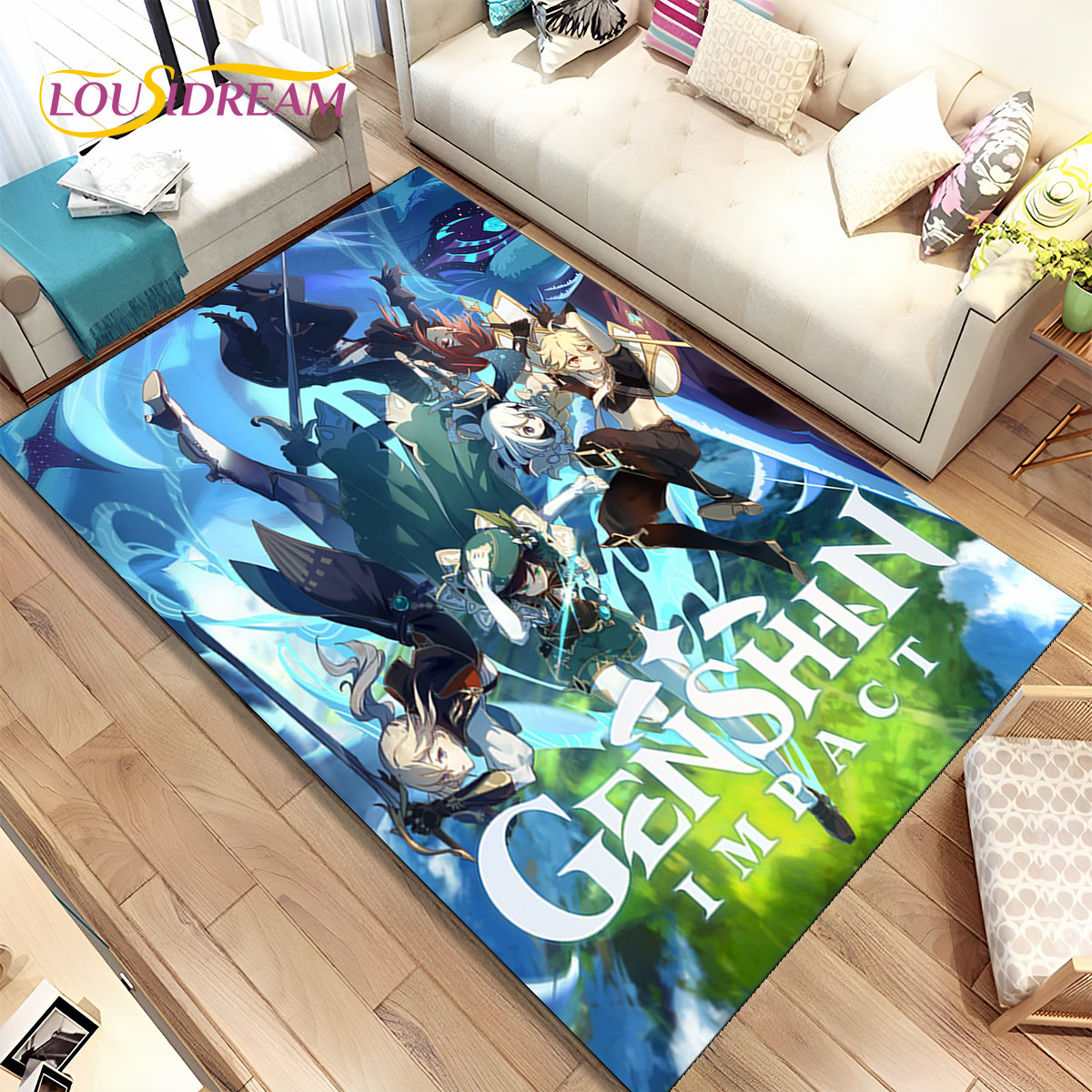 Genshin Impact Cartoon Game Ar - Home Bathroom Floor Mats บทวิจารณ์และราคา