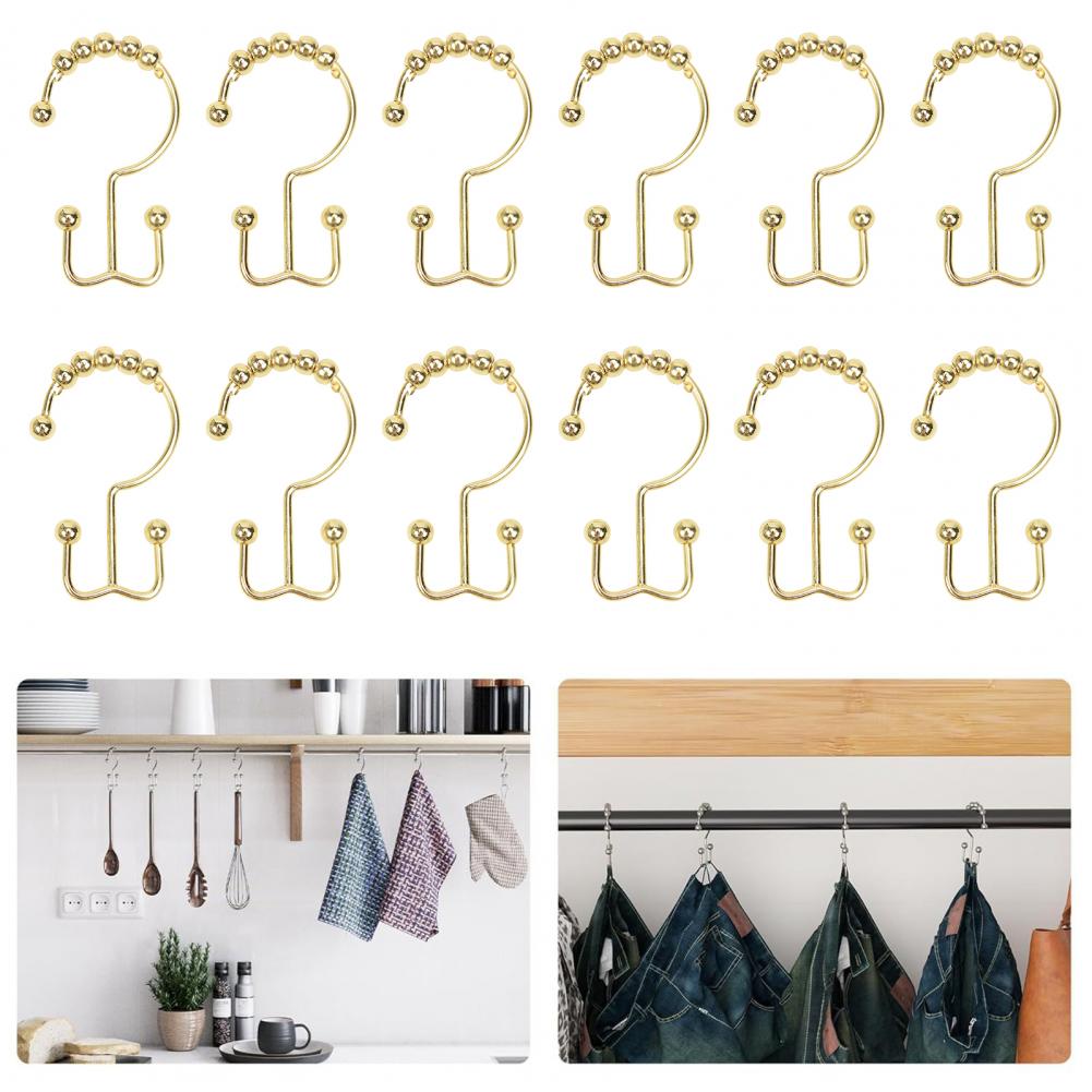 12pc Metal Shower Curtain Ring - Shower Curtain Liner บทวิจารณ์และราคา