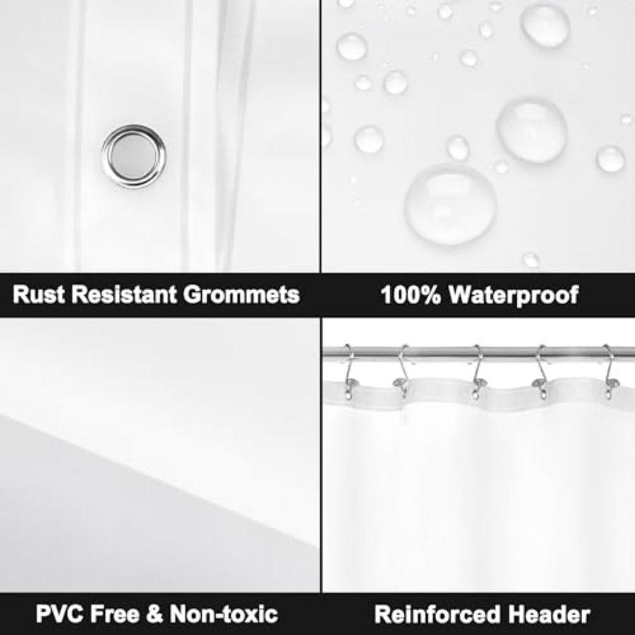 Clawfoot Tub Shower Curtain Li - Shower Curtain Liner บทวิจารณ์และราคา