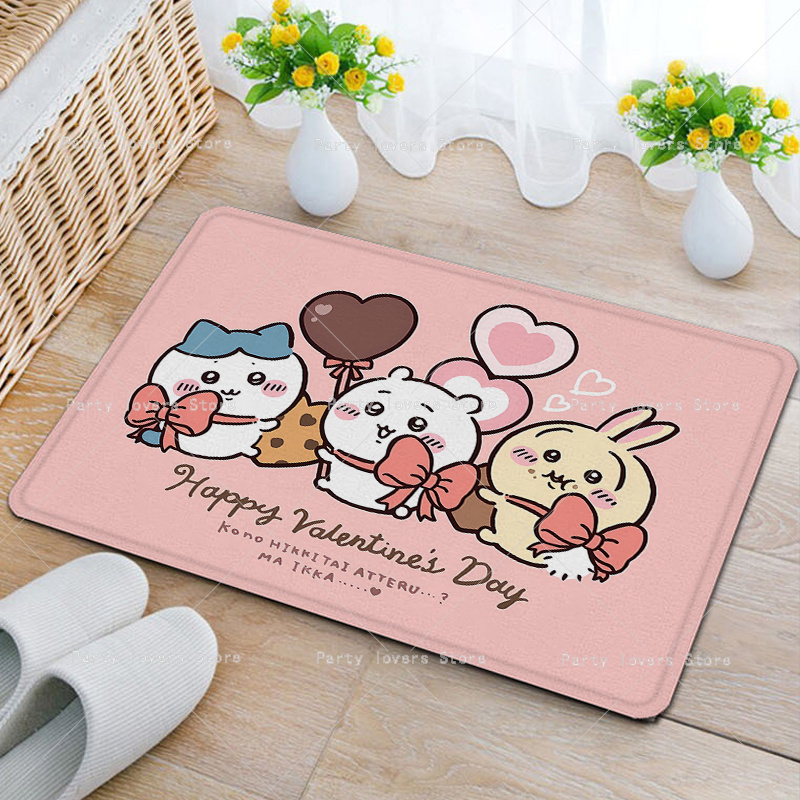 Anime Chiikawas Flannel Carpet - Home Bathroom Floor Mats บทวิจารณ์และราคา