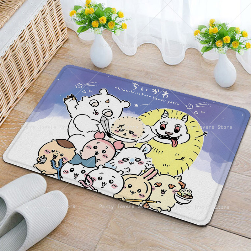 Anime Chiikawas Flannel Carpet - Home Bathroom Floor Mats บทวิจารณ์และราคา