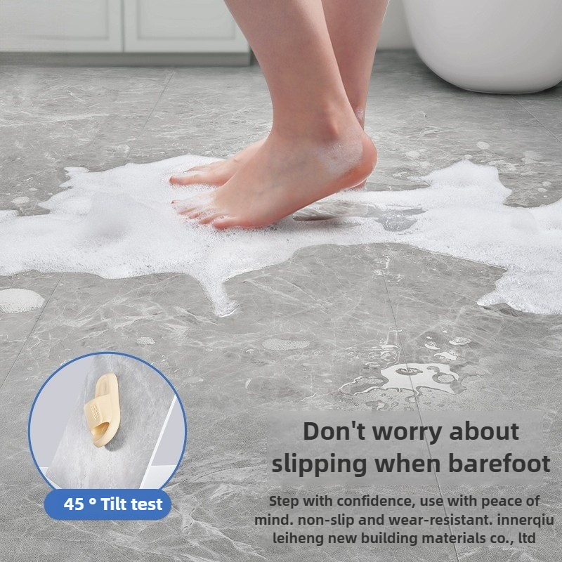 60x60cm 1.5mm PVC Flooring Mat - Home Bathroom Floor Mats บทวิจารณ์และราคา