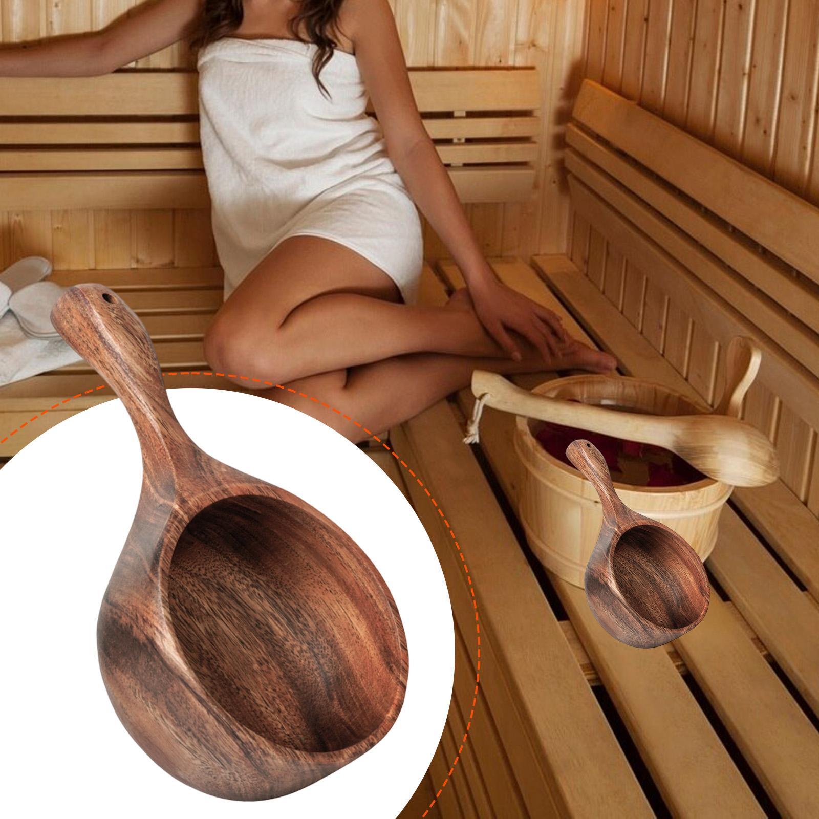 Wooden Sauna Ladle,Household U - Home Bathroom With Sauna บทวิจารณ์และราคา
