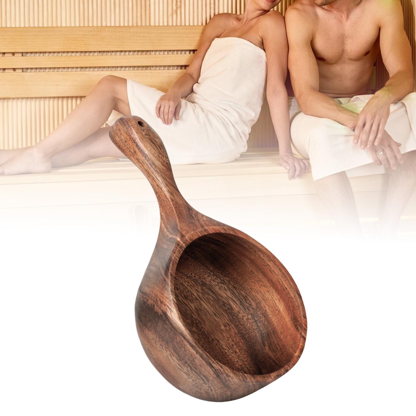 Wooden Sauna Ladle,Household U - Home Bathroom With Sauna บทวิจารณ์และราคา