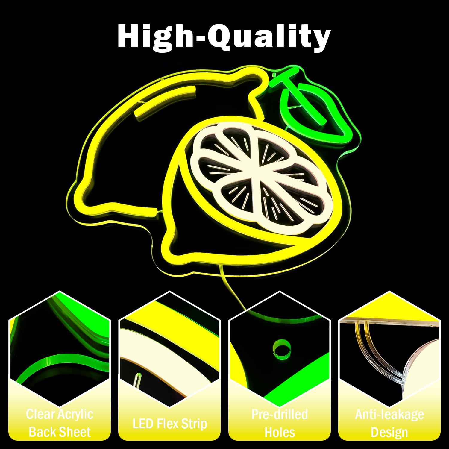 Lemon Neon Sign Dimmable LED L - Home In Bathroom บทวิจารณ์และราคา