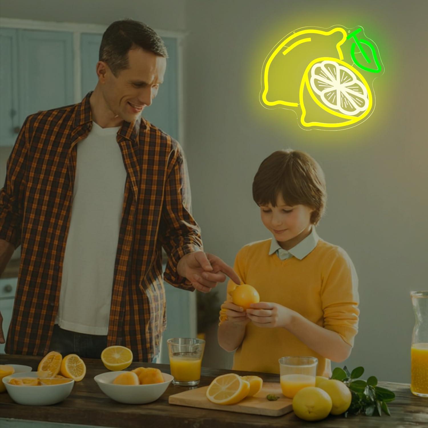 Lemon Neon Sign Dimmable LED L - Home In Bathroom บทวิจารณ์และราคา