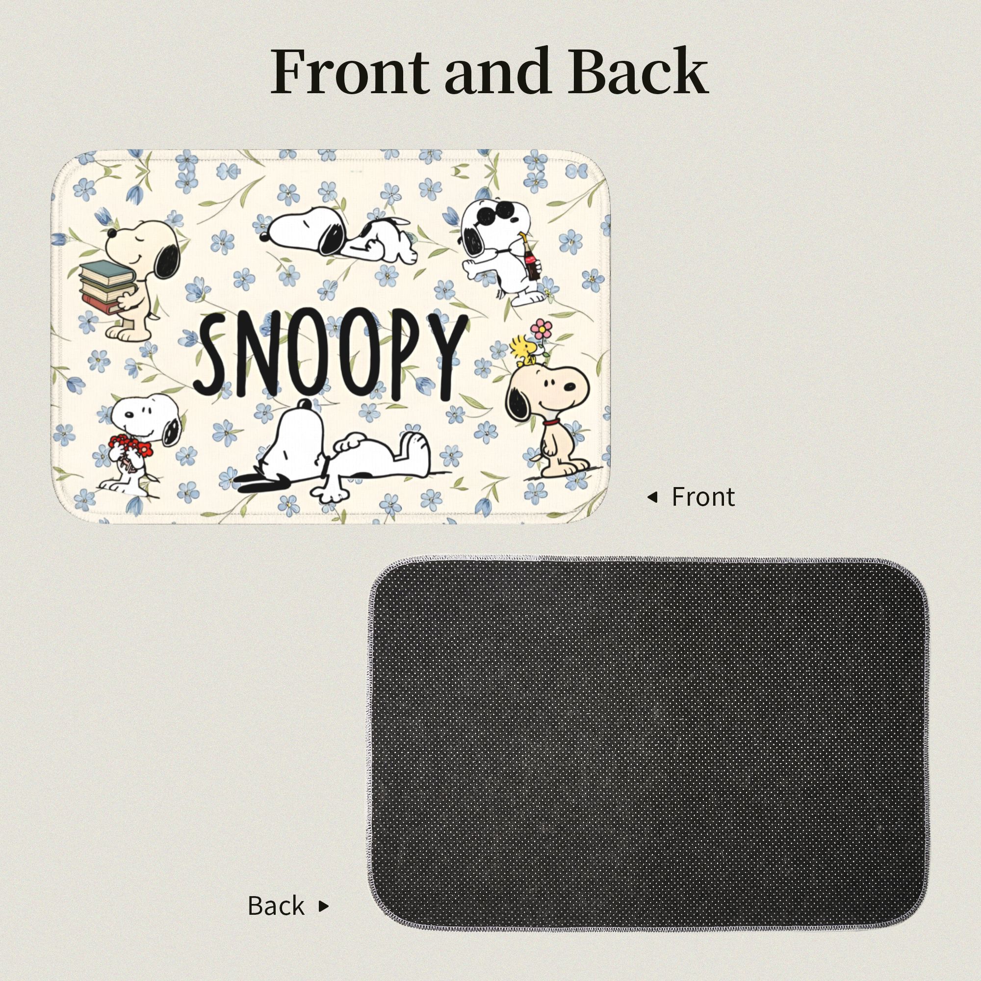 Custom Cute Cartoon S-Snoopys  - Home Bathroom Floor Mats บทวิจารณ์และราคา