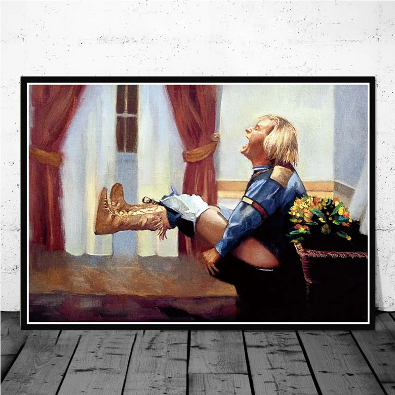 Funny Canvas Oil Painting  Dum - Home Movie Bathroom Scene บทวิจารณ์และราคา