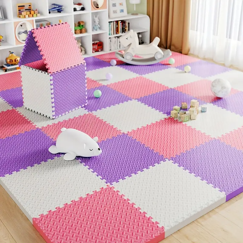 6/12 Pcs Children's Foam Floor - Home Bathroom Floor Mats บทวิจารณ์และราคา