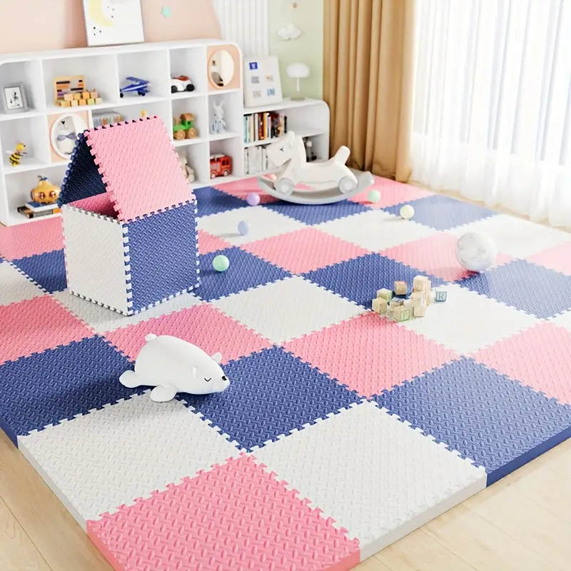 6/12 Pcs Children's Foam Floor - Home Bathroom Floor Mats บทวิจารณ์และราคา