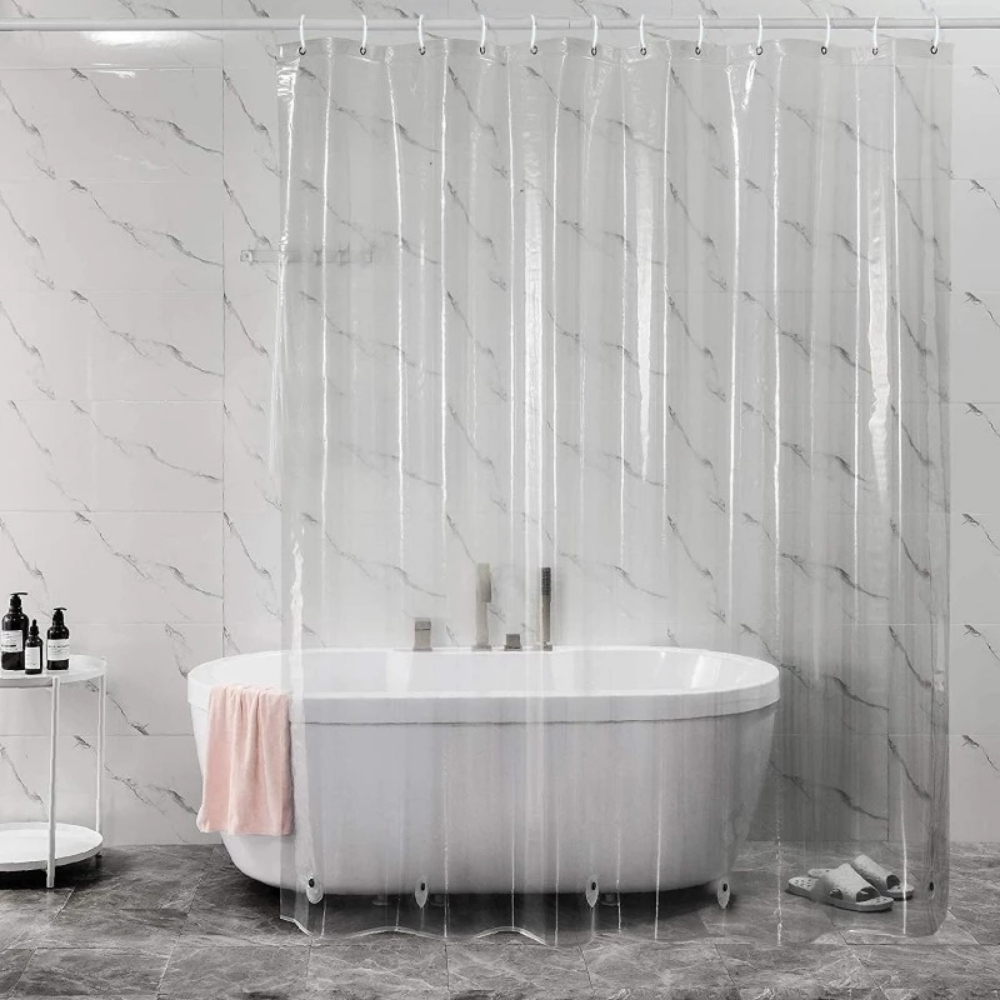 PEVA Shower Curtain Waterproof - Shower Curtain Liner บทวิจารณ์และราคา