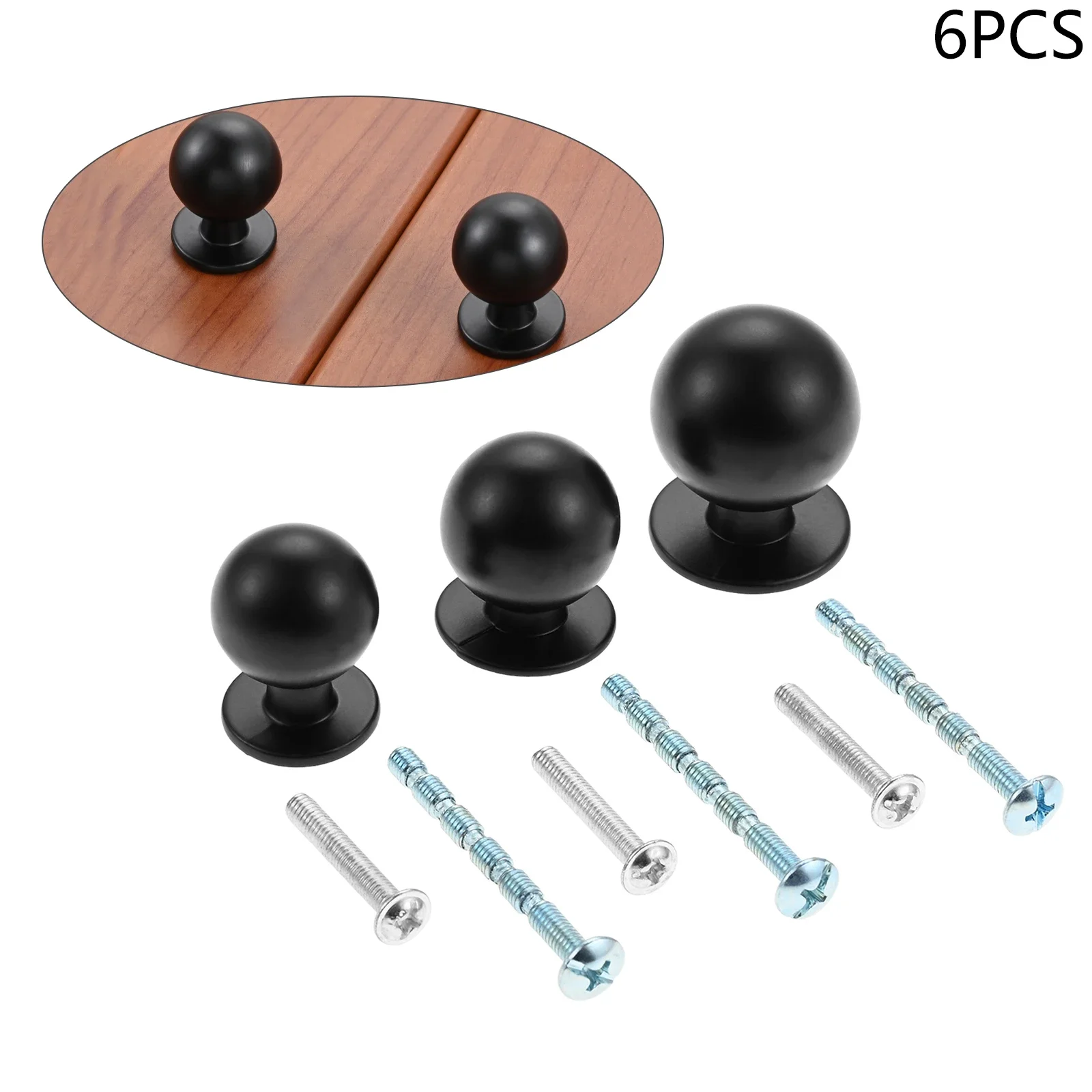 6pcs Black Modern Cabinet Door - Home Hardware Bathroom Cabinets บทวิจารณ์และราคา
