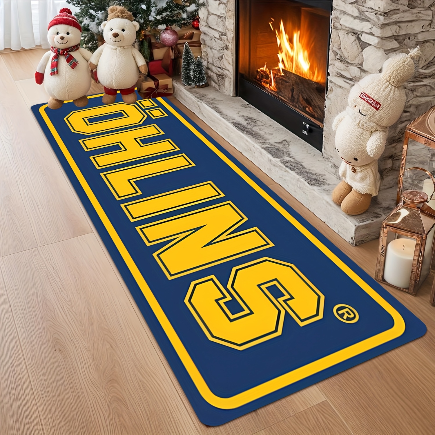 VIKAMA Blue Racing Theme Produ - Home Bathroom Floor Mats บทวิจารณ์และราคา