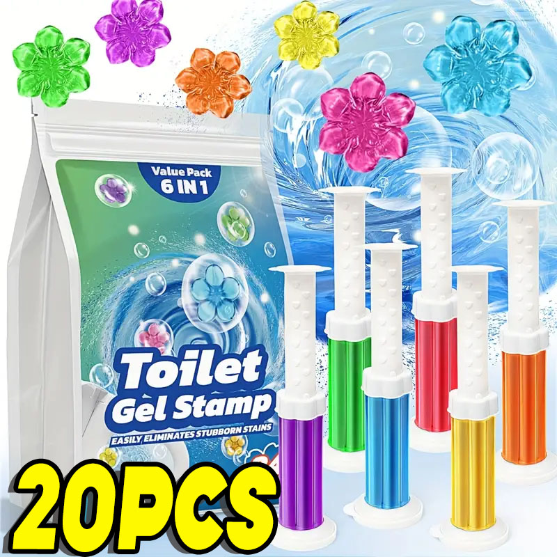 1/20pcs Flower Toilet Cleaner  - Home Bathroom Freshener บทวิจารณ์และราคา