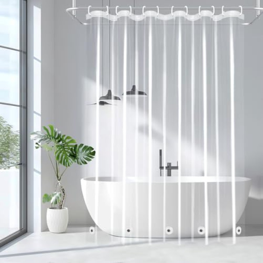 9G Clear Shower Curtain Liner  - Shower Curtain Liner บทวิจารณ์และราคา