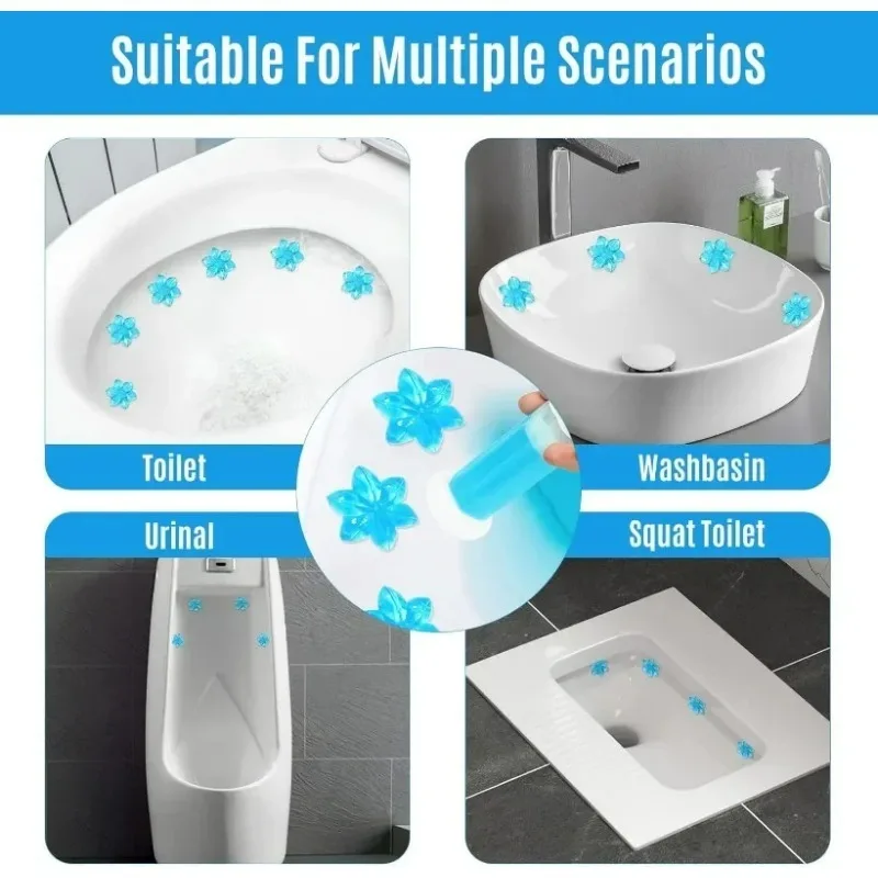 1/10x Flower Toilet Cleaner Ge - Home Bathroom Freshener บทวิจารณ์และราคา