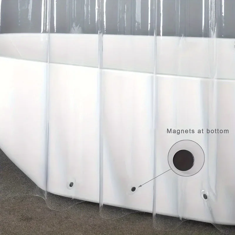 1PC Heavy Duty Clear Shower Cu - Shower Curtain Liner บทวิจารณ์และราคา