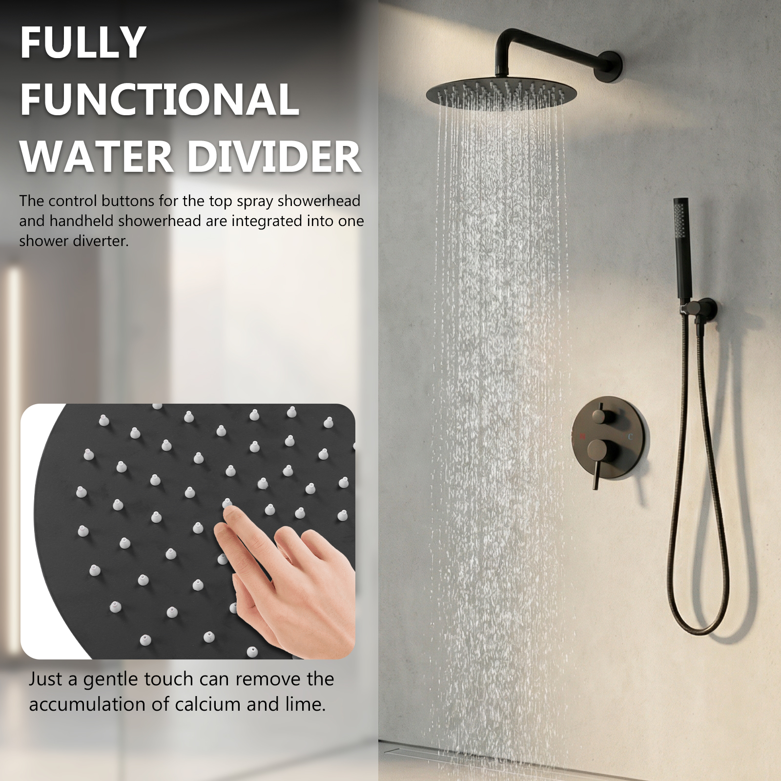 Ceiling Rainfall Shower Head S - Home In Bathroom บทวิจารณ์และราคา