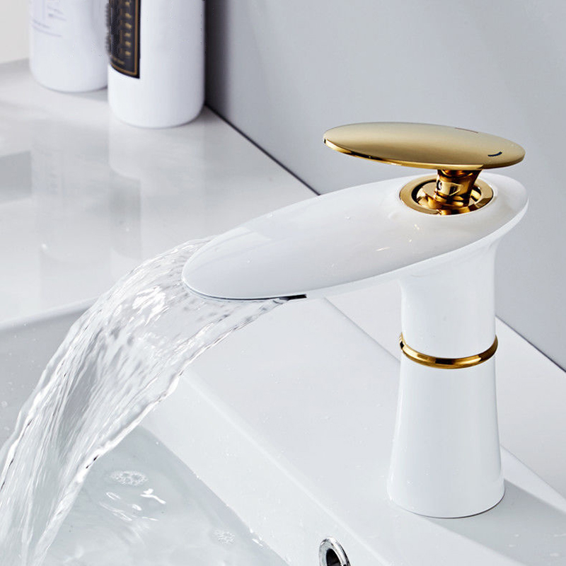 Waterfall Basin Faucet White G - Home Hardware Bathroom Faucets บทวิจารณ์และราคา