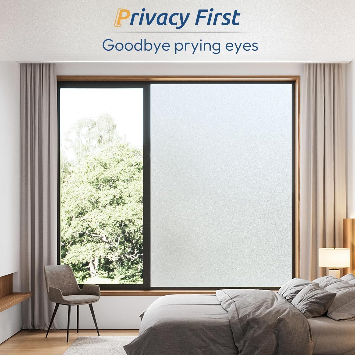 Frosted Window Privacy Film, S - Home In Bathroom บทวิจารณ์และราคา