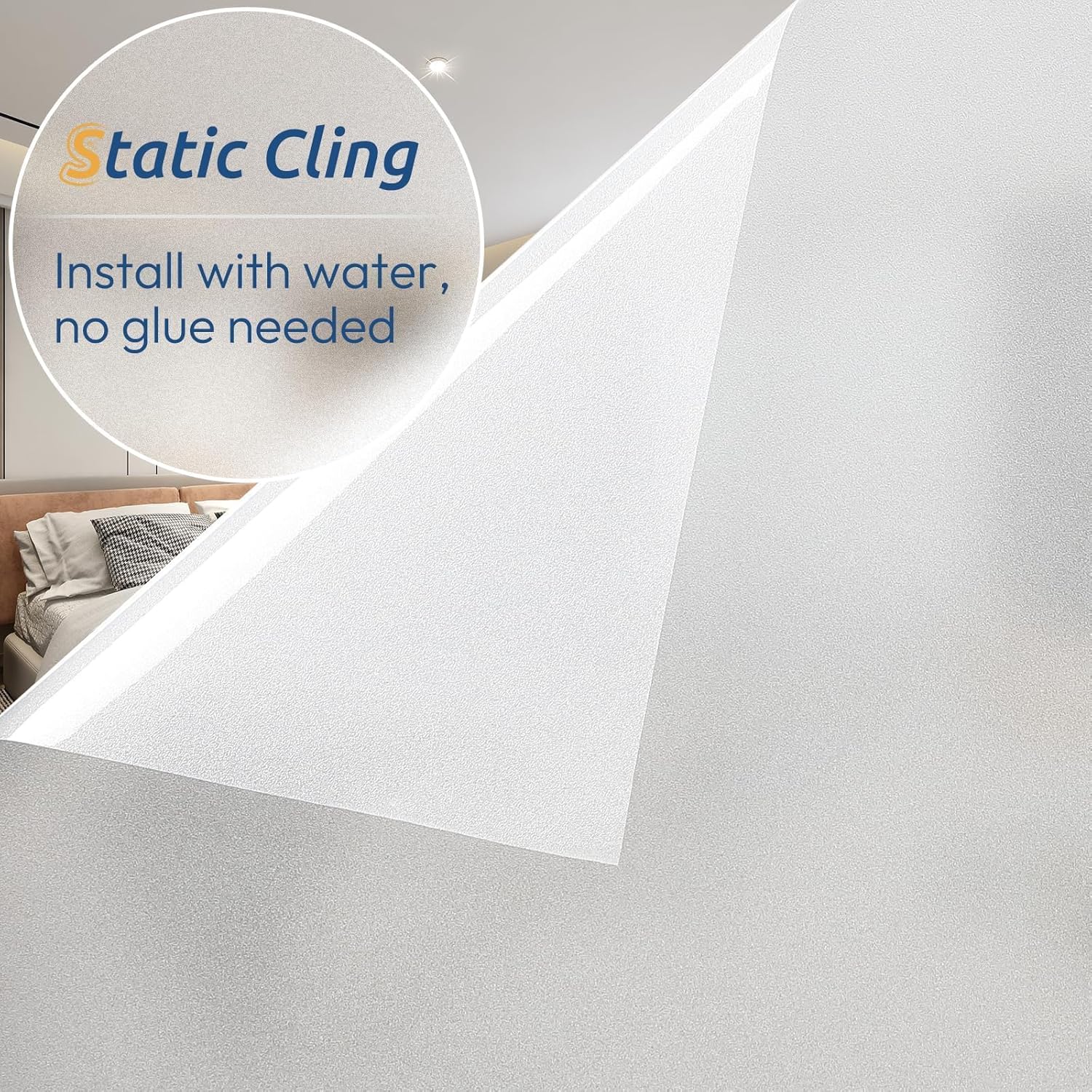 Frosted Window Privacy Film, S - Home In Bathroom บทวิจารณ์และราคา