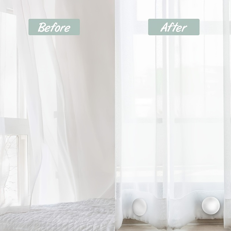 2pcs/set Magnetic Curtain Weig - Shower Curtain Liner บทวิจารณ์และราคา