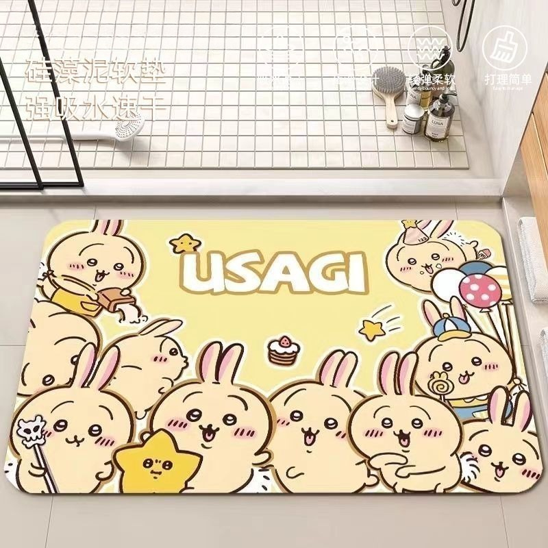 Anime Chiikawa Hachiware Usagi - Home Bathroom Floor Mats บทวิจารณ์และราคา