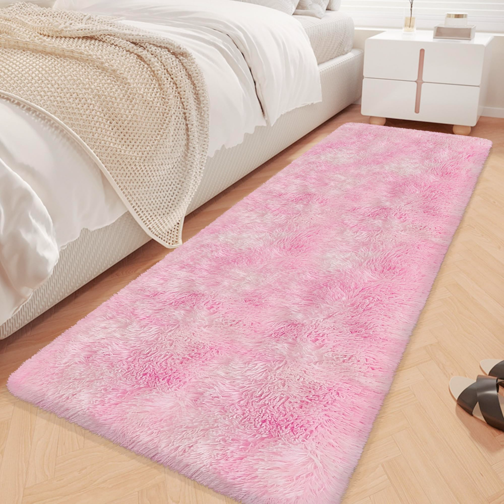 VIKAMA Gradient Blue Fluffy Ru - Home Bathroom Floor Mats บทวิจารณ์และราคา