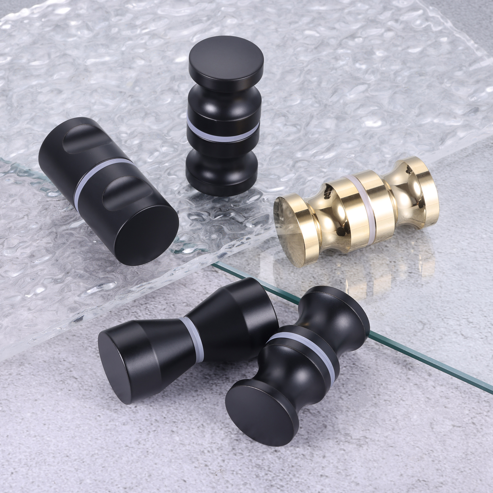 Aluminum Alloy Door Handle Bla - Home Hardware Bathroom Cabinets บทวิจารณ์และราคา