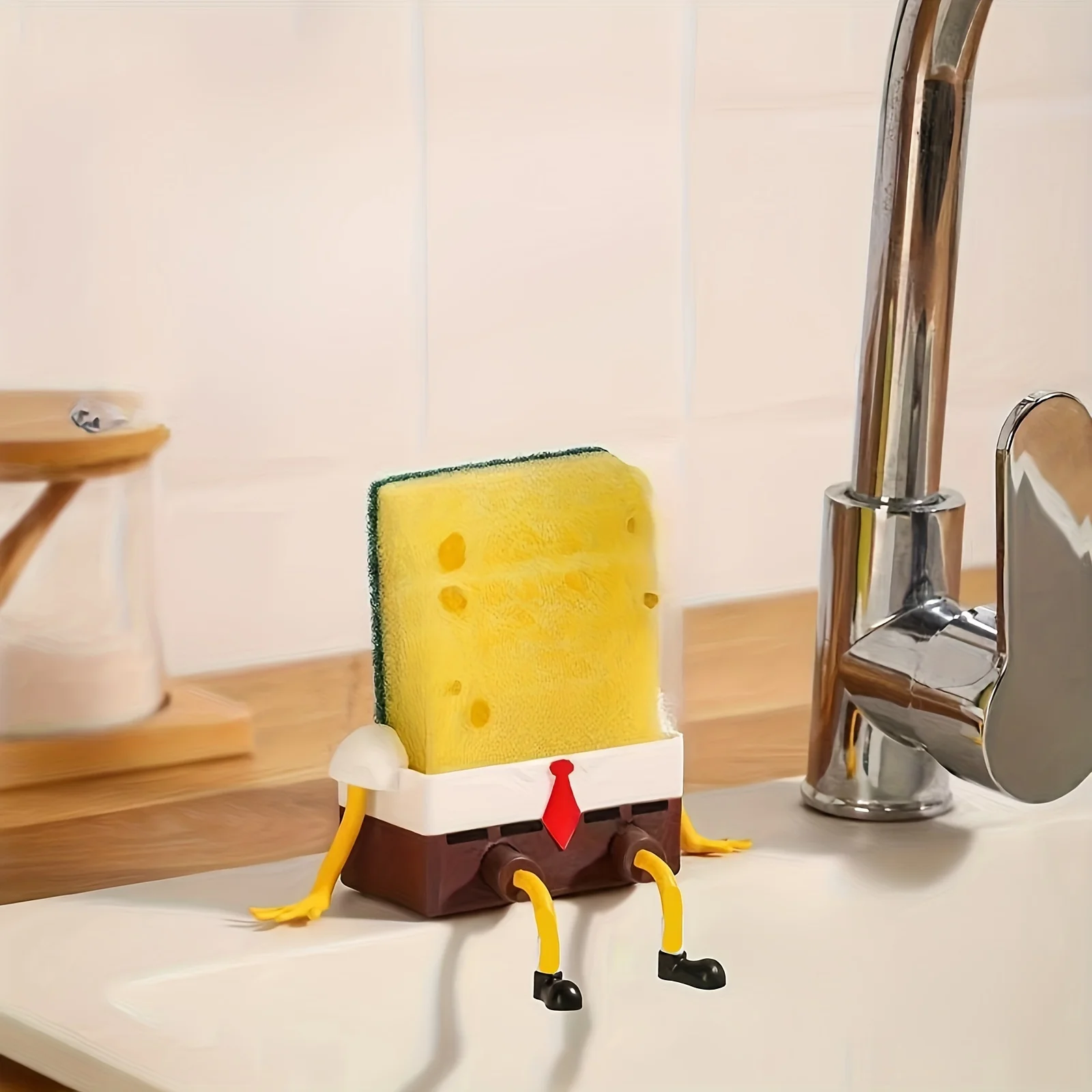 1pc Cartoon Sponge Drain Rack  - Home Kitchen Bathroom Marketing บทวิจารณ์และราคา