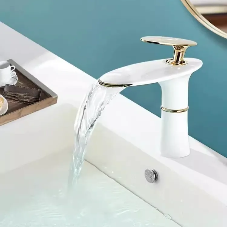Waterfall Basin Faucet White G - Home Hardware Bathroom Faucets บทวิจารณ์และราคา