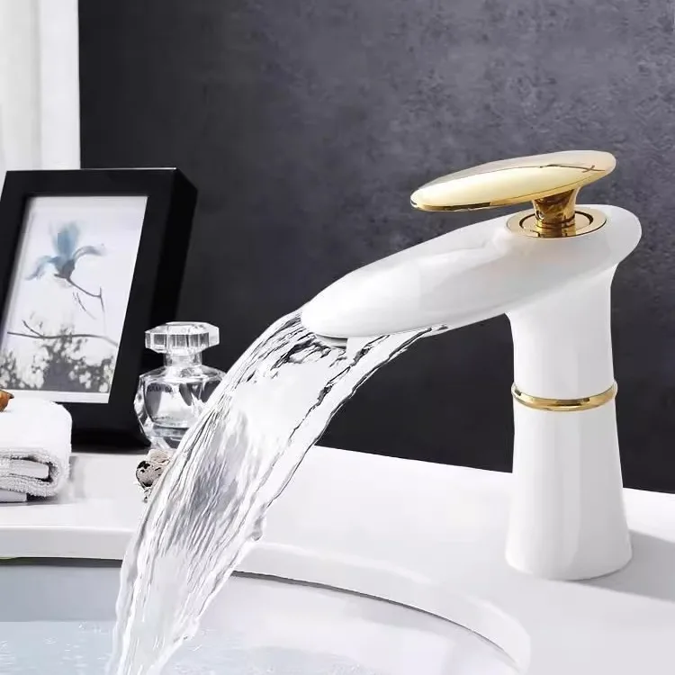 Waterfall Basin Faucet White G - Home Hardware Bathroom Faucets บทวิจารณ์และราคา