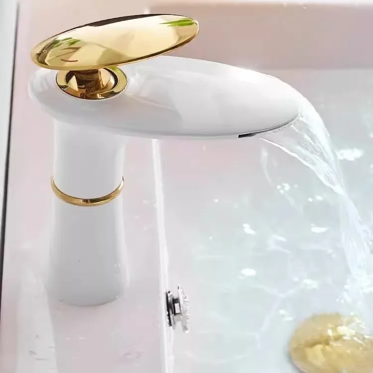 Waterfall Basin Faucet White G - Home Hardware Bathroom Faucets บทวิจารณ์และราคา