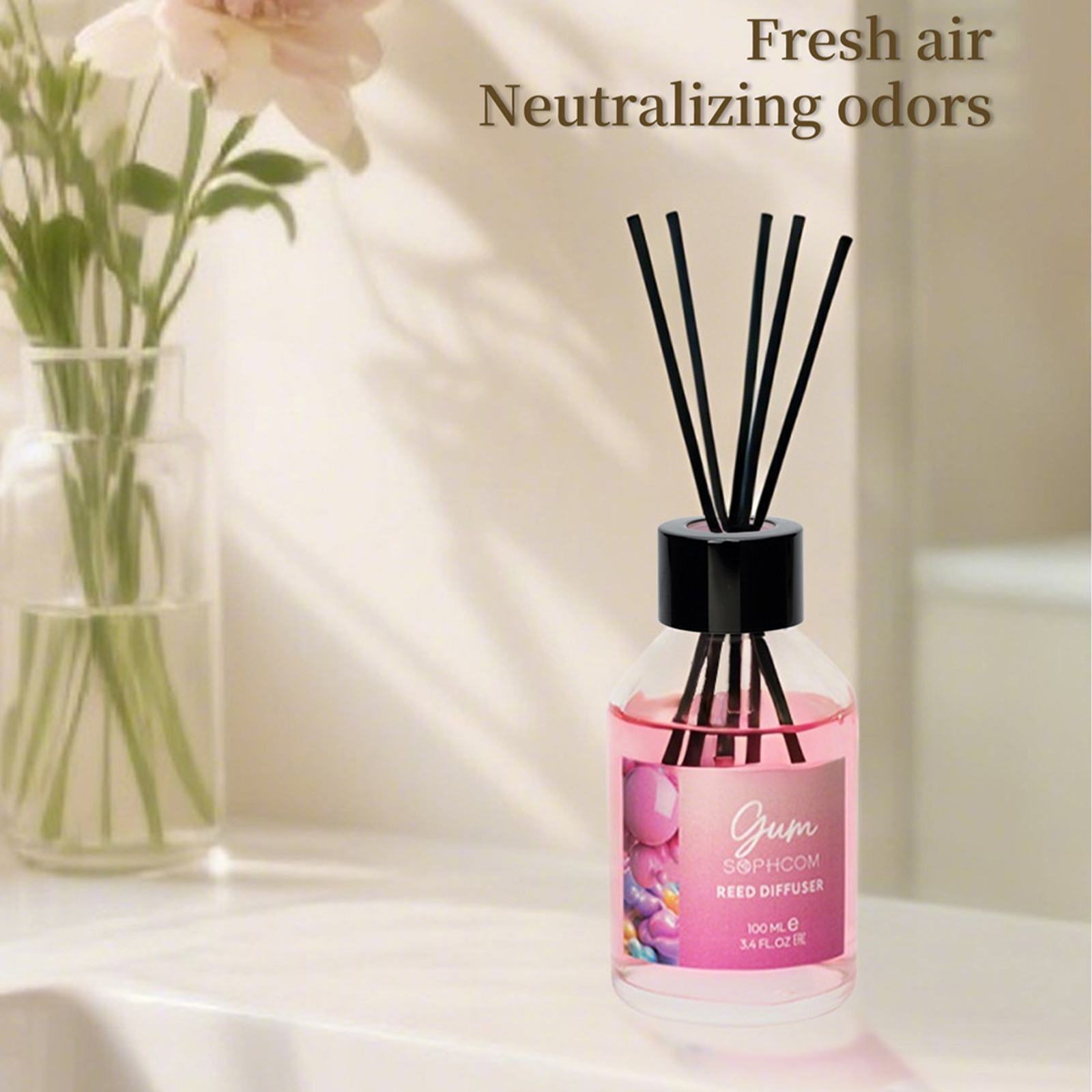 100ml Floral Fruity Reed Diffu - Home Bathroom Freshener บทวิจารณ์และราคา