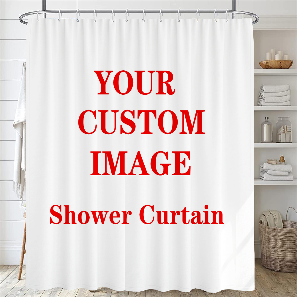 Custom Shower Curtain Bathroom - Shower Curtain Liner บทวิจารณ์และราคา